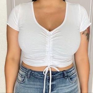 White Crop Top